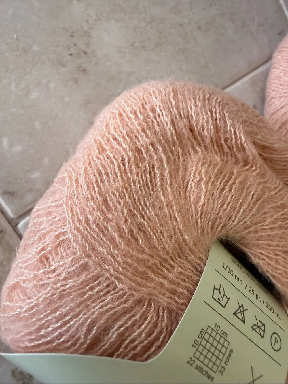 Josy by Bremont Soft Peach Alpaca/Silk Blend Yarn - 3-Pack Coral